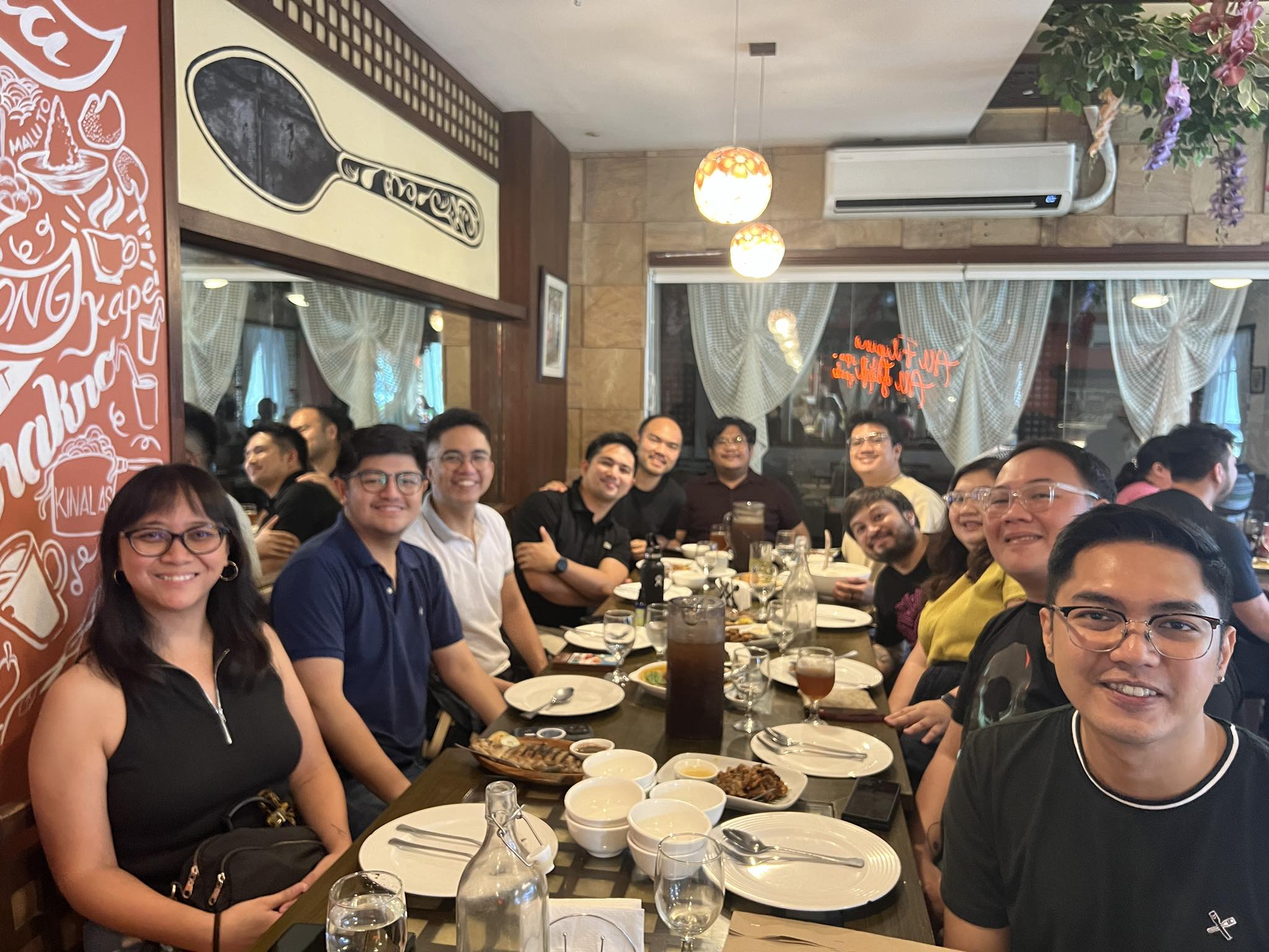 Ken and Harvey with Kapz best friends at Chef Doy's