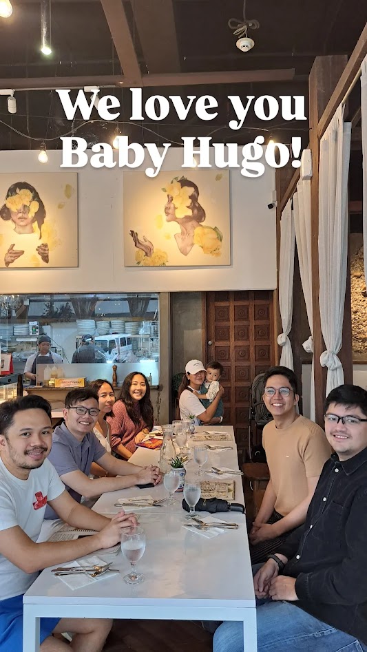 With Baby Hugo