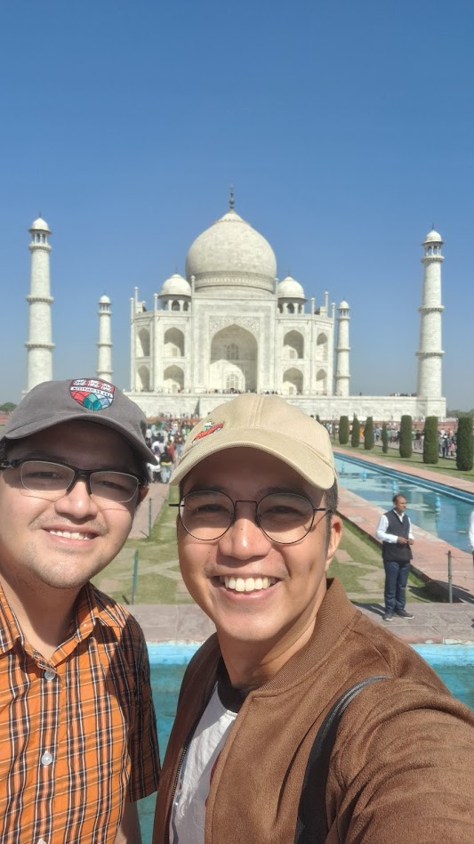 Ken and Harvey at the Taj Mahal