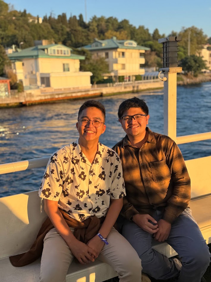 Harvey and Ken at the Bosphorus River cruise